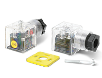 DC solenoid valve Junction box,DCsolenoidvalveJunctionbox سوکت چراغدار DC هیدرولیک 