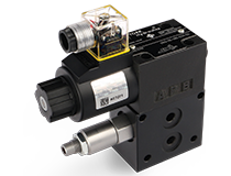 DL4WE SOLENOID OPERATED RELIEF VALVE,شیربرقی هیدرولیک  فشار شکن 1/4 قابل کوبل برقی برای شیر DL4WE