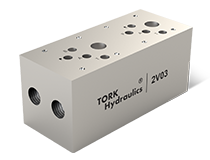 2V03,Bloc 3/8 à deux étages en acier TORK hydraulique بلوک 3/8 دو طبقه فولادی ترک هیدرولیک
