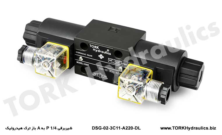شیربرقی 1/4 P به A باز ترک هیدرولیک, شیربرقی بالابر 