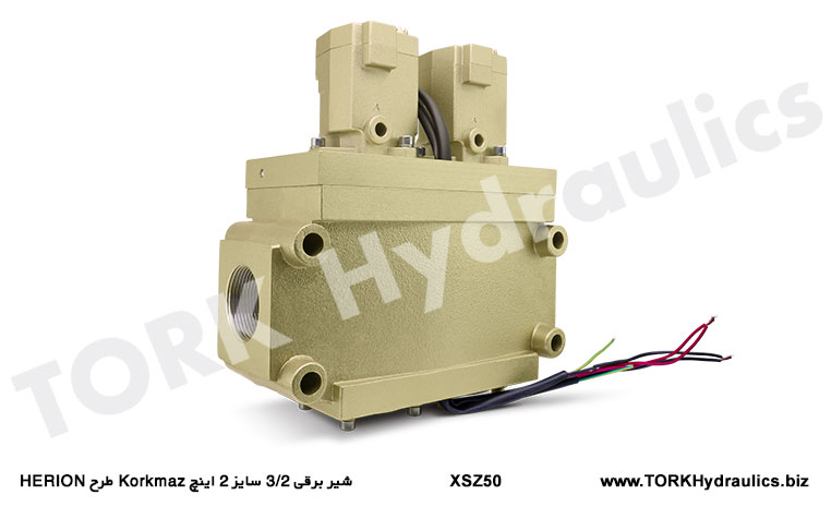 شیر برقی 3/2 سایز 2 اینچ طرح HERION, شیر برقی 3/2 سایز 2 اینچ طرح HERION