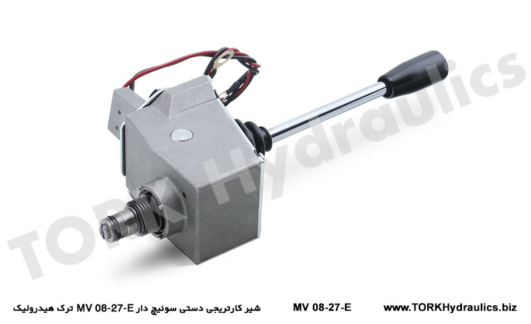 شیر کارتریجی دستی سوئیچ دار MV 08-27-E ترک هیدرولیک, شیر کارتریج دستی هیدرولیک