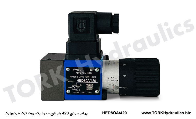 پرشر سوئیچ 420 بار طرح جدید رکسروت ترک هیدورلیک, 420 bar pressure switch, new design of Rexroot, hydraulic break