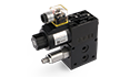 فشارشکن 1/4 قابل کوبل برقی برای شیرDL4WE,فشارشکن یک چهارم قابل کوبل هیدرولیک 1/4 electric clamp breaker for DL4WE valve