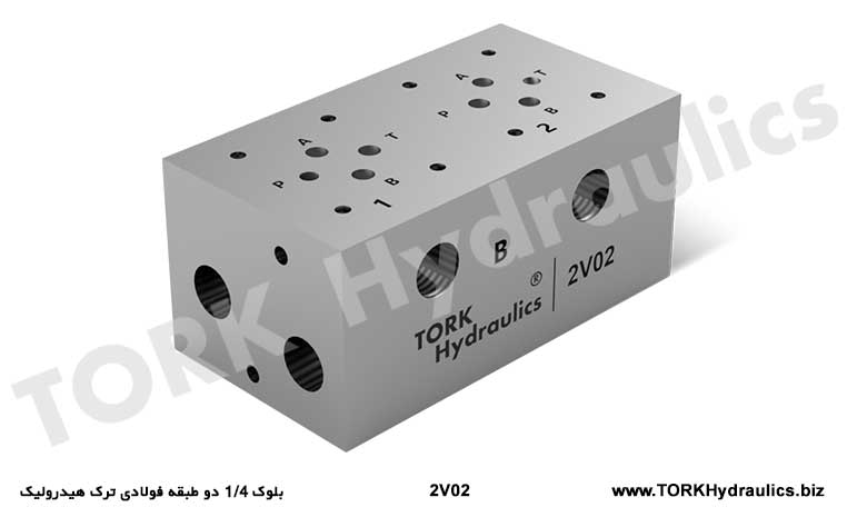 بلوک 1/4 دو طبقه فولادی ترک هیدرولیک, Block 1/4 two-story steel hydraulic tork