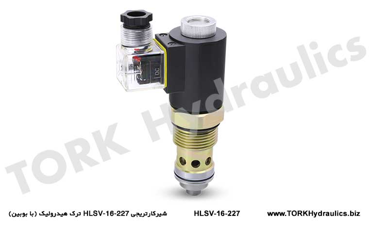 شیرکارتریجی HLSV-16-227 ترک هیدرولیک (با بوبین), Kartuş valf HLSV-16-227 Tork Hidrolik (bobinli)