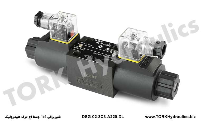 شیربرقی 1/4 وسط اچ ترک هیدرولیک, Solenoid valve 1/4 in the middle of tork hydraulic etch