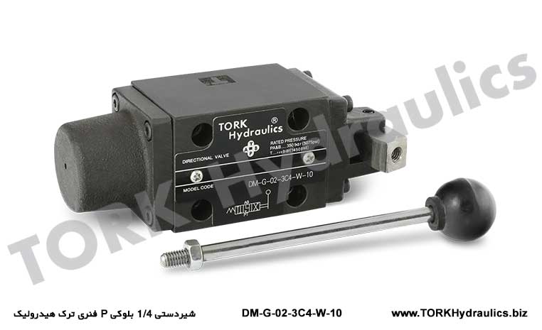 شیردستی 1/4 بلوکی P فنری ترک هیدرولیک, Hydraulic crack spring block manual solenoid valve