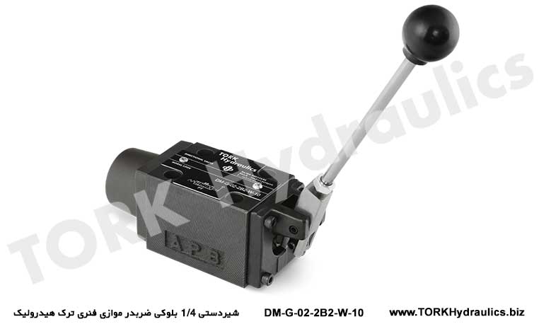 شیردستی 1/4 بلوکی ضربدر موازی فنری ترک هیدرولیک, Manual cross-parallel spring-crack hydraulic block valve