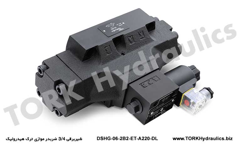 شیربرقی 3/4 ضربدر موازی ترک هیدرولیک, Hidrolik tork 3/4 kez paralel solenoid valf