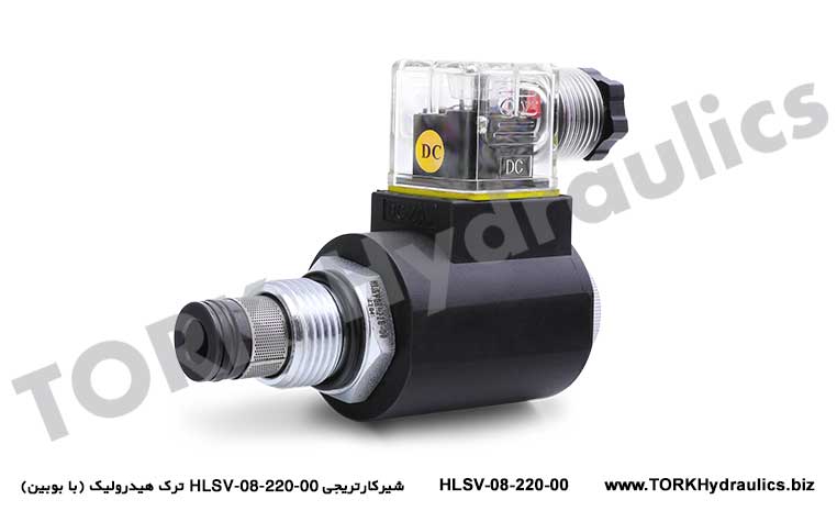 شیرکارتریجی HLSV-08-220 ترک هیدرولیک (با بوبین), hidrolik katriç 2/2 POPET VALF