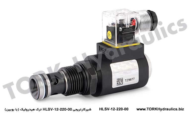 شیرکارتریجی HLSV-12-220 ترک هیدرولیک (با بوبین), 2/2 POPET VALFLER