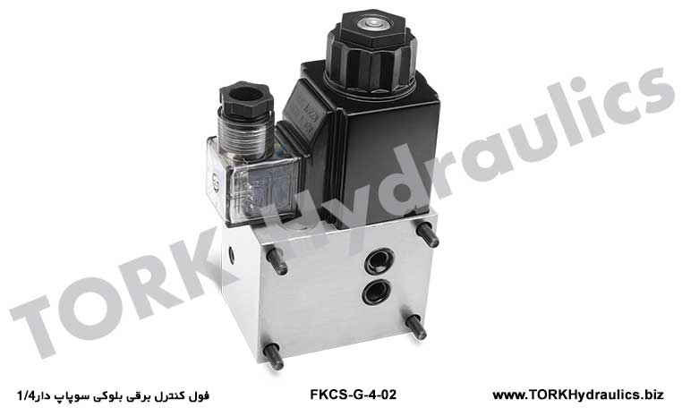 فول کنترل برقی بلوکی سوپاپ دار هیدرولیک 1/4, HİDROLİK ÇEKSİZ HIZ AYAR VALFLERİ