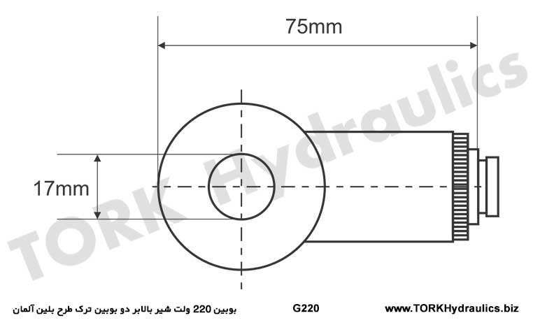 مدار بوبین 220 ولت شیر بالابر دو بوبین ترک طرح بلین آلمان, hydraulic coil 220 v, coil blain
