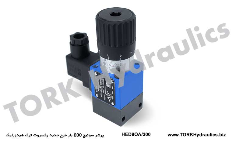 پرشر سوئیچ 200 بار طرح جدید رکسروت ترک هیدورلیک, 200 bar Ayarlanabilir hidrolik basınç şalteri