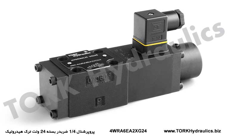 پروپرشنال 1/4 ضربدر بسته 24 ولت ترک هیدرولیک, 4WRA6EA2XG24 ORANSAL TEK BOBİN YÖN KONTROL (PROPORTIONAL) VALFİ