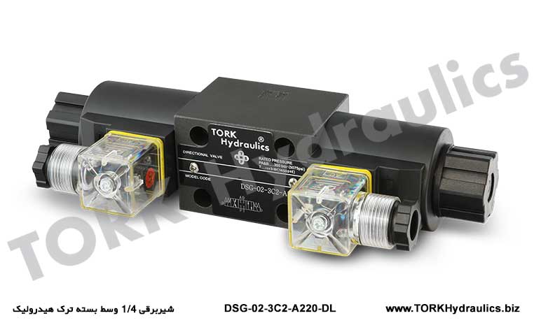 شیربرقی 1/4 وسط بسته ترک هیدرولیک, شیر برقی بالابر 1/4 ترک هیدرولیک 