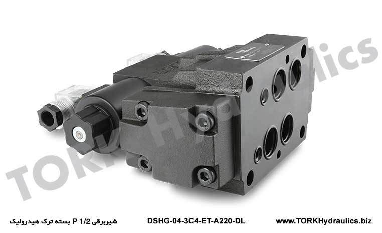 شیربرقی 1/2 P بسته ترک هیدرولیک, Solenoid Kumandalı Yönlü DSHG-04-3C4-ET Valfı