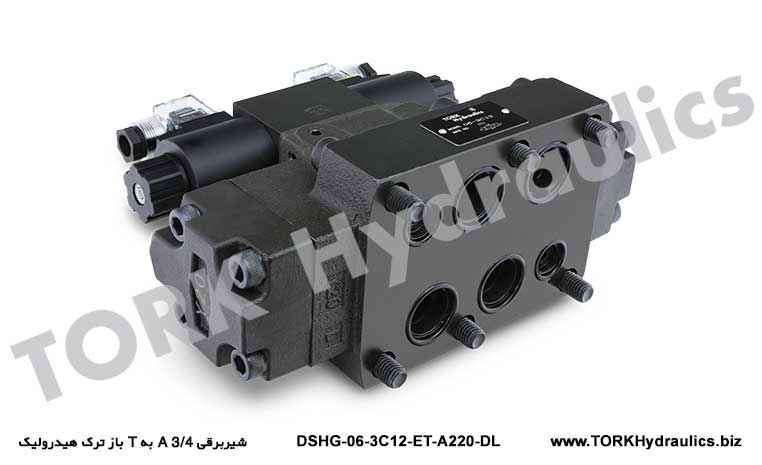 شیربرقی 3/4 A به T باز ترک هیدرولیک, DSHG-06-3C12-ET hidrolik BOBİN YÖN KONTROL VALF