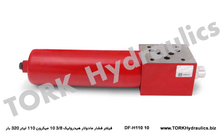 فیلتر فشار مادولار هیدرولیک 3/8 10 میکرون 110 لیتر 320 بار, Plaka Tipi Montaj Yüksek Basınç Filtresi