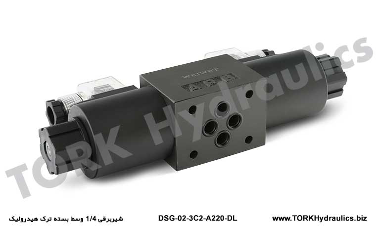 شیربرقی 1/4 وسط بسته ترک هیدرولیک, Yuken Tip DSG-02-3c2 Solenoid Yön Valfi