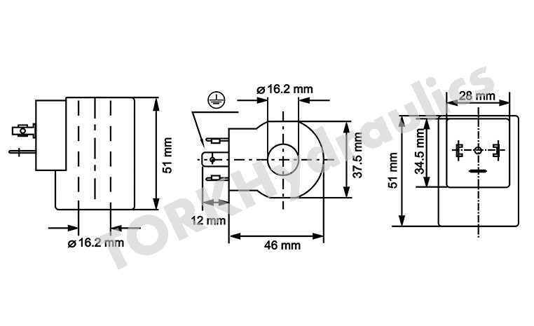 بوبین شیرکارتریجی HLSV-08  ترک هیدرولیک, hidrolik  HLSV-10 KARTİÇ Valf  BOBİN
